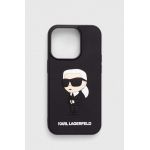Karl Lagerfeld Husă pentru telefon iPhone 14 Pro 6.1" culoarea negru