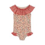 Konges Sløjd costum de baie dintr-o bucată pentru copii culoarea rosu
