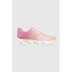 Skechers pantofi de alergat 129497 GO RUN SWIRL TECH SPEED HEADWAY culoarea roz