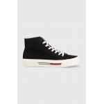 Tommy Jeans tenisi TOMMY JEANS MID CANVAS COLOR barbati, culoarea negru, EM0EM01157