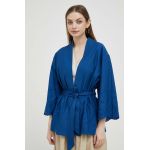 United Colors of Benetton kimono culoarea albastru marin