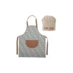Bloomingville set șorț și pălărie de bucătar pentru copii Camil