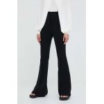 Day Birger et Mikkelsen pantaloni de lana Alice culoarea negru, evazati, high waist