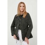 Pepe Jeans geaca femei, culoarea verde, de tranzitie