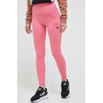adidas colanti femei, culoarea roz, cu imprimeu