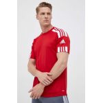 adidas Performance tricou de antrenament Squadra 21 culoarea rosu, cu imprimeu