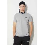 Alpha Industries tricou Basic T Small Logo bărbați, culoarea gri, cu imprimeu 188505.17-grey