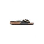 Birkenstock slapi de piele Madrid femei, culoarea negru, 1022541