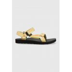 Teva sandale Original Universal Tie-Dye femei, culoarea galben, 1124231