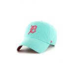 47brand șapcă de baseball din bumbac MLB Detroit Tigers culoarea turcoaz, cu imprimeu