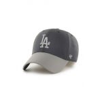 47brand sapca MLB Los Angeles Dodgers culoarea gri, cu imprimeu
