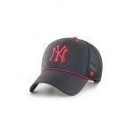 47brand sapca MLB New York Yankees culoarea negru, cu imprimeu