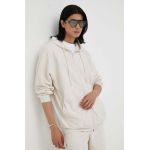 American Vintage bluza barbati, culoarea bej, cu glugă, melanj