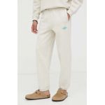 American Vintage pantaloni de trening din bumbac culoarea gri, melanj