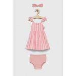 GAP compleu bebe culoarea roz, midi, evazati