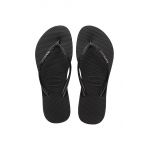 Havaianas slapi SLIM SPARKLE II femei, culoarea negru, cu toc plat, 4146093.0090