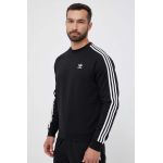 adidas Originals bluza barbati, culoarea negru, cu imprimeu