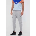 adidas pantaloni de trening culoarea gri, melanj