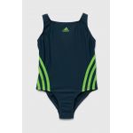 adidas Performance costum de baie dintr-o bucată pentru copii culoarea verde