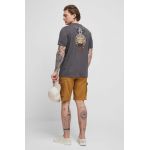 Medicine tricou din bumbac culoarea gri, cu imprimeu