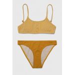 Protest costum de baie pentru copii din două piese culoarea galben
