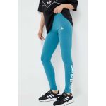 adidas colanti femei, culoarea turcoaz, cu imprimeu