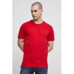 Medicine tricou din bumbac culoarea rosu, neted