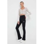 adidas Originals pantaloni femei, culoarea negru, evazați, high waist II8056