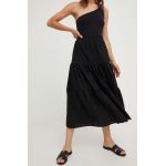 Answear Lab fusta culoarea negru, maxi, evazati