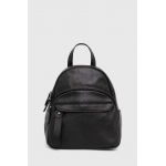 Answear Lab ghiozdan de piele femei, culoarea negru, mic, neted