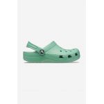 Crocs slapi Classic Kids Clog culoarea verde