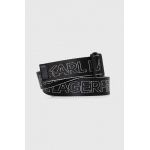 Karl Lagerfeld Jeans curea femei, culoarea negru