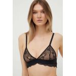 Karl Lagerfeld sutien culoarea negru, dantela, neted