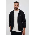 adidas Originals bluză bărbați, culoarea negru, cu glugă, uni IL2511