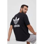 adidas Originals tricou din bumbac culoarea negru, cu imprimeu