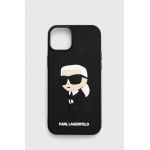 Karl Lagerfeld husă pentru telefon iPhone 14 Plus 6,7" culoarea negru