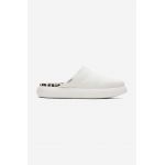 Toms papuci Canvas Mallow Mule Alpargata femei, culoarea alb