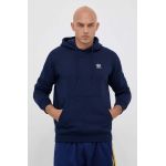 adidas Originals bluză Trefoil Essentials Hoodie bărbați, culoarea bleumarin, cu glugă, cu imprimeu   IM4524
