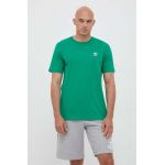 adidas Originals tricou din bumbac culoarea verde, cu imprimeu