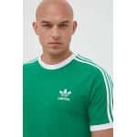 adidas Originals tricou din bumbac culoarea verde, cu imprimeu IM0410