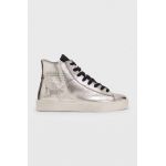 AllSaints tenisi de piele TANA femei, culoarea argintiu, WF543X