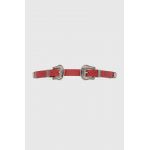 Answear Lab curea de piele femei, culoarea rosu