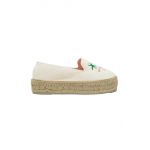 Manebi espadrile culoarea bej, cu platforma