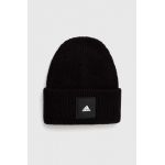 adidas Performance caciula culoarea negru, din tricot gros
