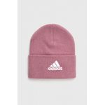 adidas Performance caciula culoarea roz, din tricot gros