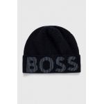 BOSS caciula din amestec de lana din tesatura neteda