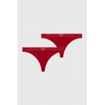 Emporio Armani Underwear tanga 2-pack culoarea rosu