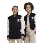 adidas Originals geaca bomber pentru copii culoarea negru