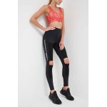 LaBellaMafia leggins de antrenament Unbroken culoarea negru, cu imprimeu