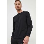 Asics longsleeve barbati, culoarea negru, cu imprimeu